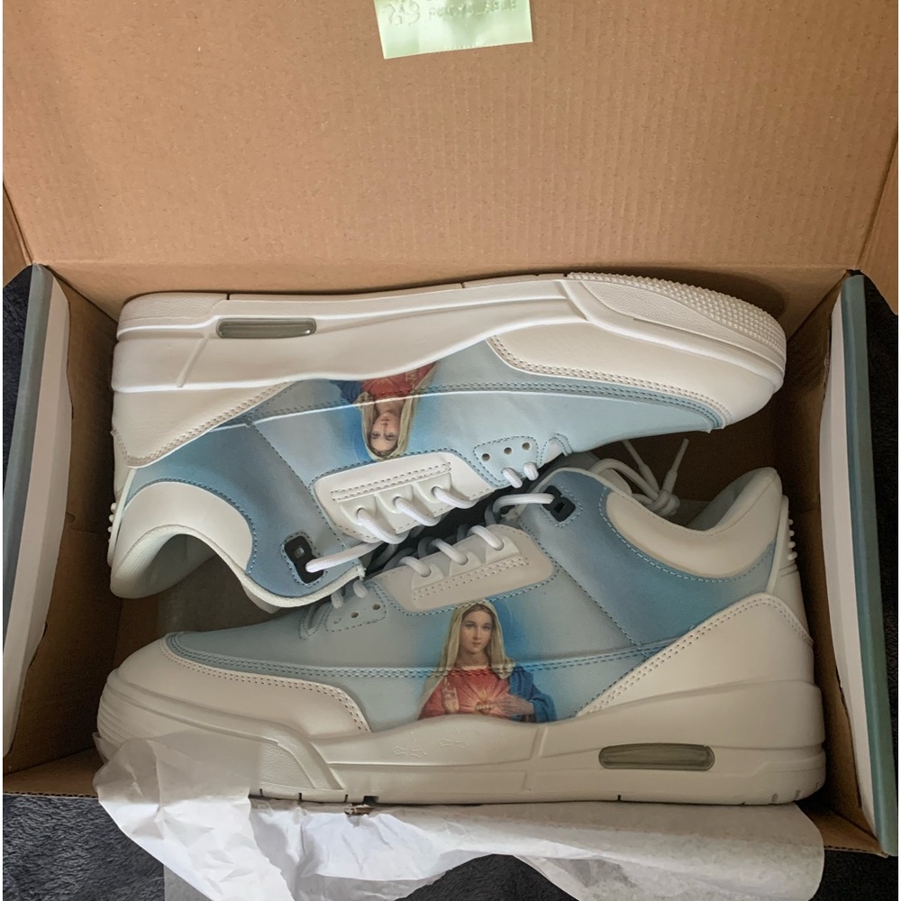 Kito Wares MOTHER MARY~TRIBUS (3’s) Monestery Blue, Chappel White-Ash Grey